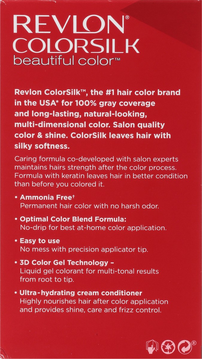 slide 4 of 13, Revlon Colorsilk Dark Auburn, 1 ct