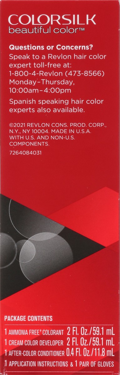 slide 10 of 13, Revlon Colorsilk Dark Auburn, 1 ct