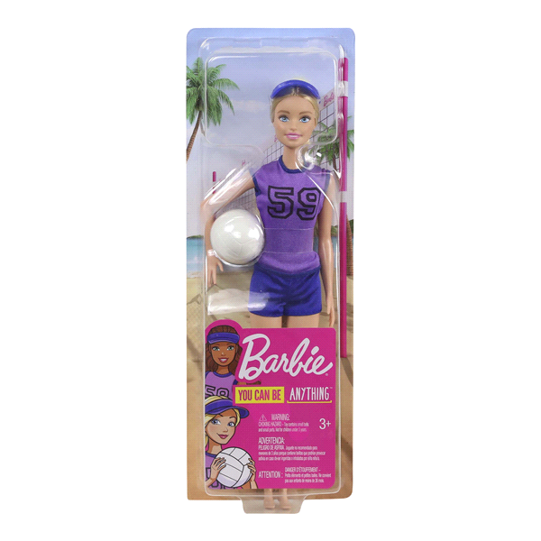 slide 1 of 1, Barbie Volleyball Doll, 1 ct