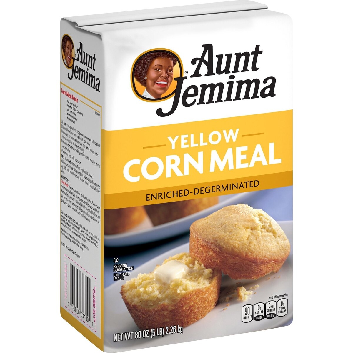 slide 2 of 10, Aunt Jemima Yellow Corn Meal, 80 oz