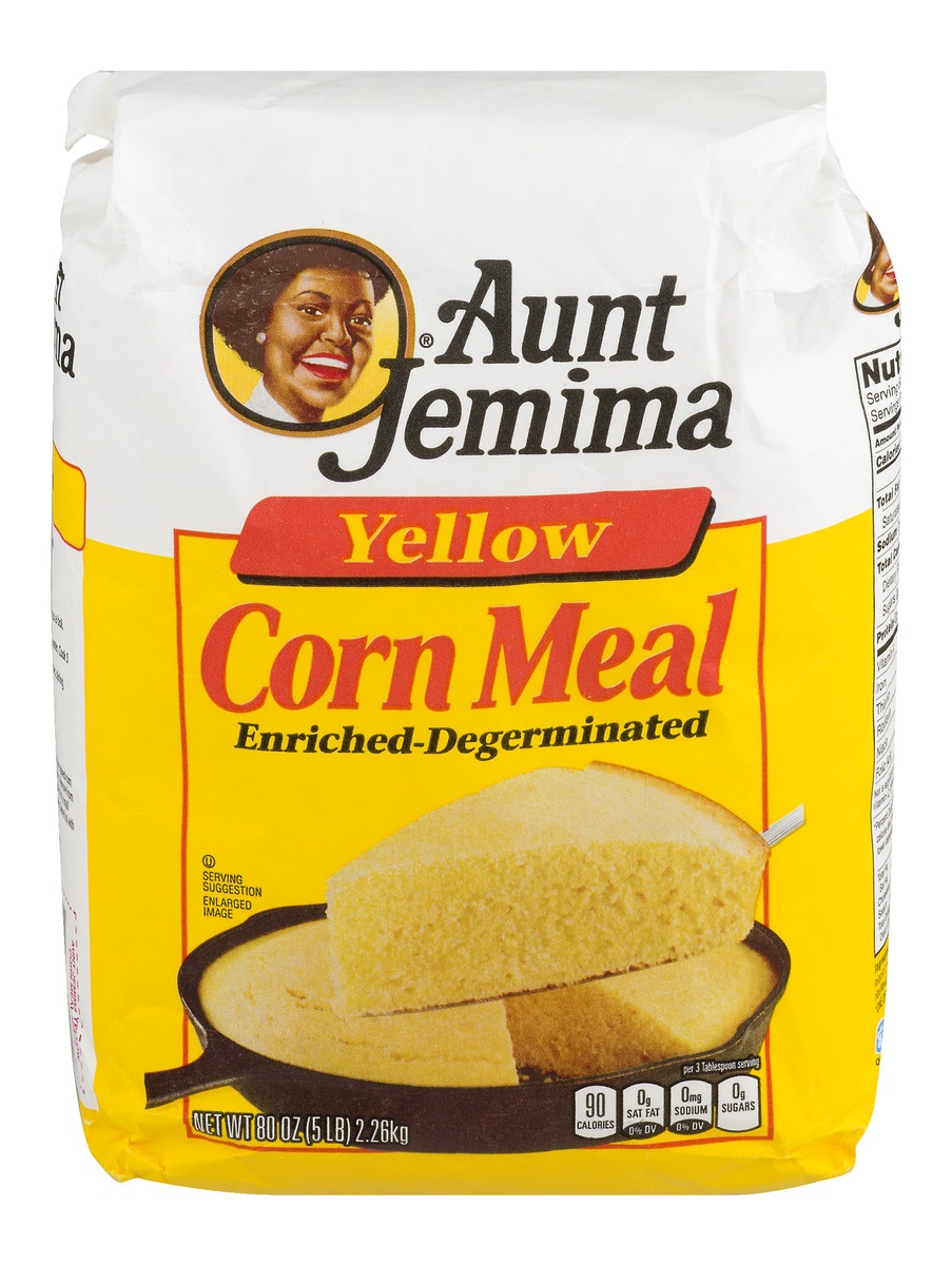 slide 1 of 10, Aunt Jemima Yellow Corn Meal, 80 oz