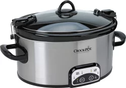 Crock-Pot Programmable Slow Cooker - Silver/Black