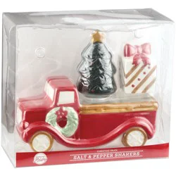 Destination Holiday Christmas Truck Salt & Pepper Shakers