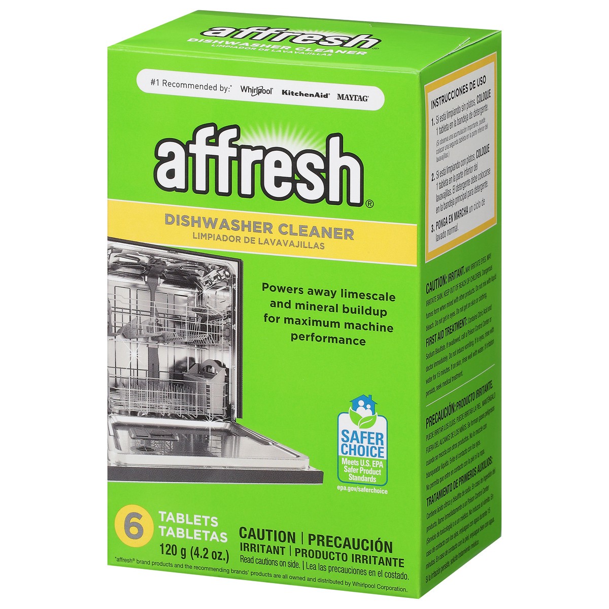 slide 3 of 10, Affresh Dishwasher Cleaner 6 Tablets, 1 ct