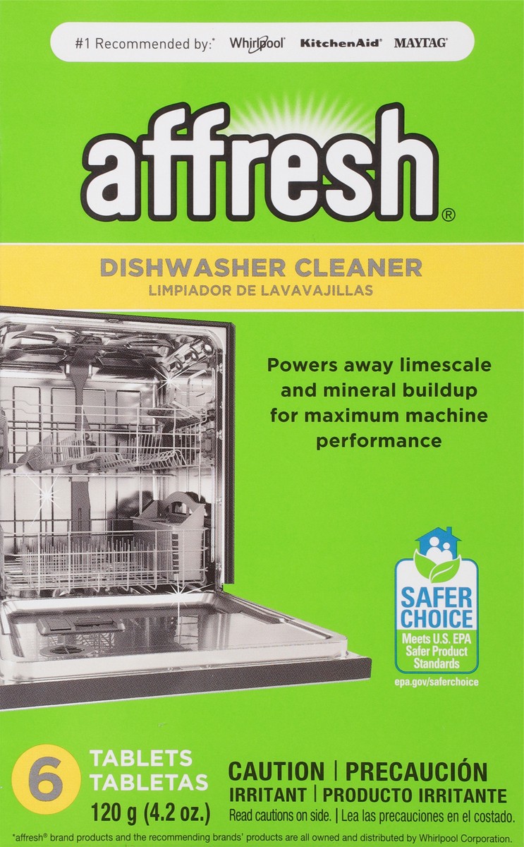slide 8 of 10, Affresh Dishwasher Cleaner 6 Tablets, 1 ct