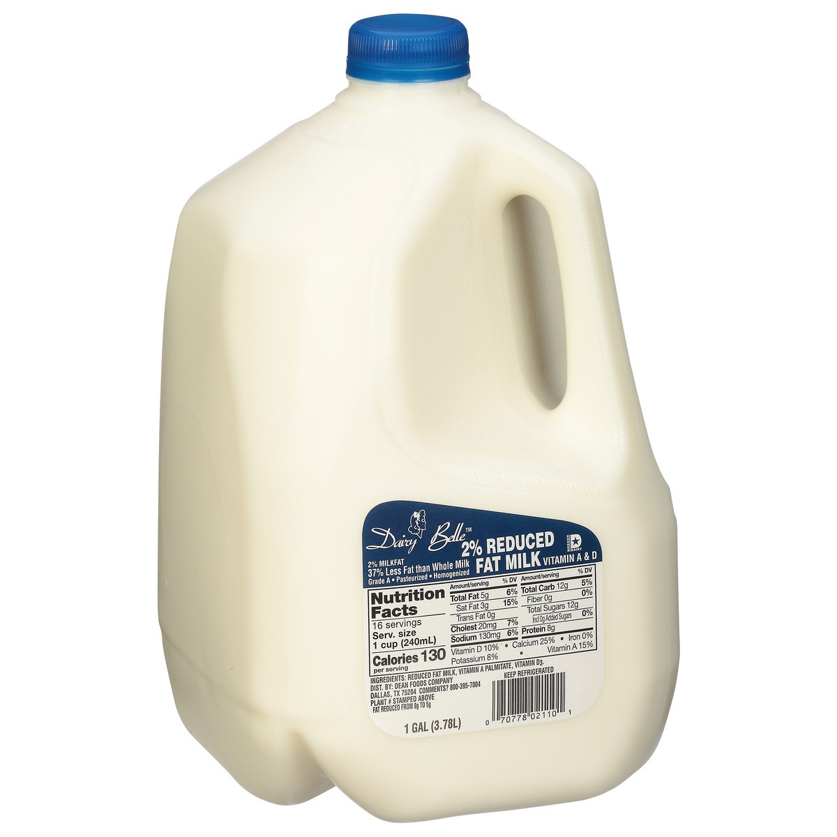 slide 6 of 11, Dairy Belle 2% Reduced Fat Milk 1 gal, 1 gal