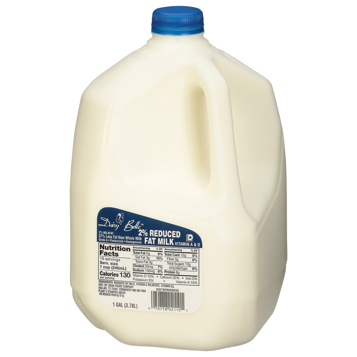 slide 7 of 11, Dairy Belle 2% Reduced Fat Milk 1 gal, 1 gal