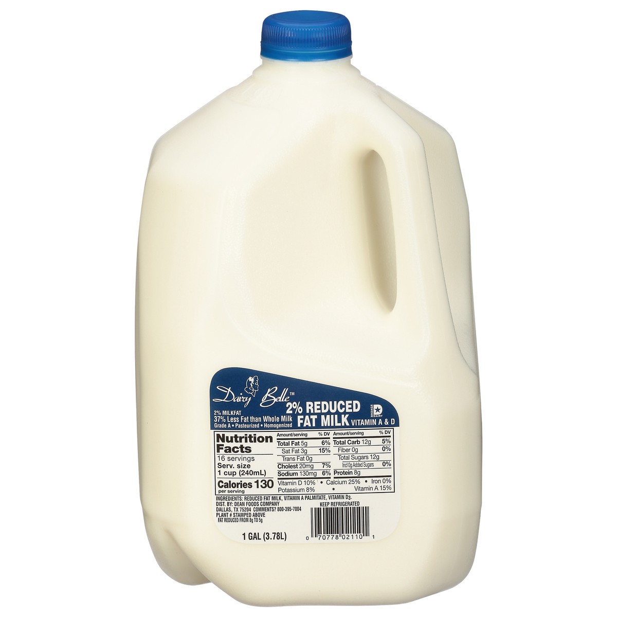 slide 11 of 11, Dairy Belle 2% Reduced Fat Milk 1 gal, 1 gal