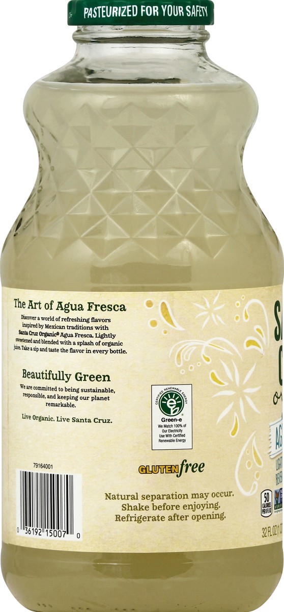 slide 6 of 6, Santa Cruz Organic Cucumber Lime Agua Fresca, 32 Fluid-Ounce - 32 fl oz, 32 fl oz