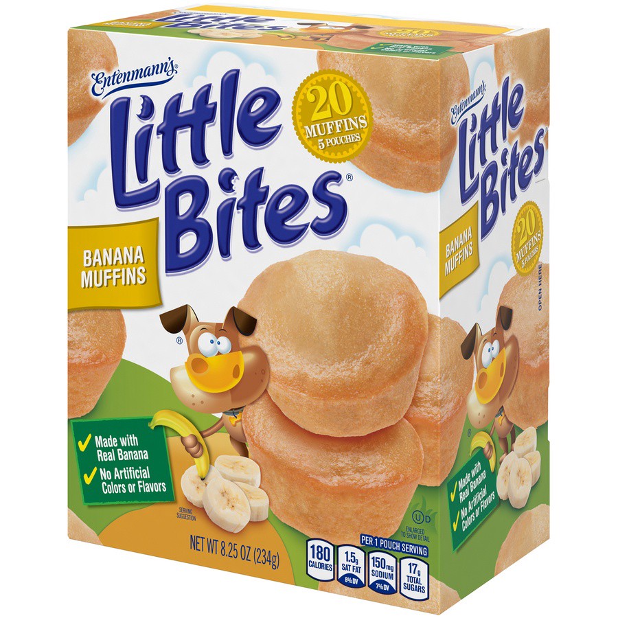 slide 4 of 8, Entenmann's Little Bites Banana Muffins, 8.25 oz