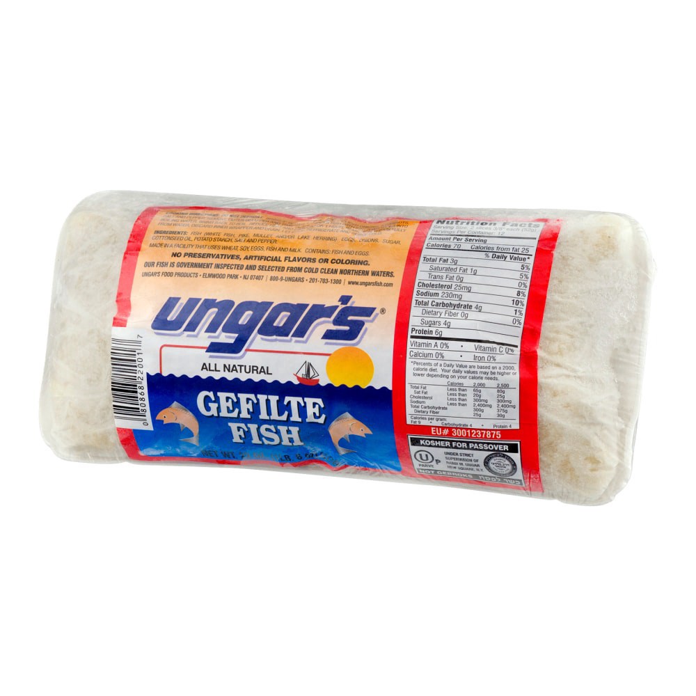 slide 3 of 3, Ungar's Gefilte Fish, 22 oz