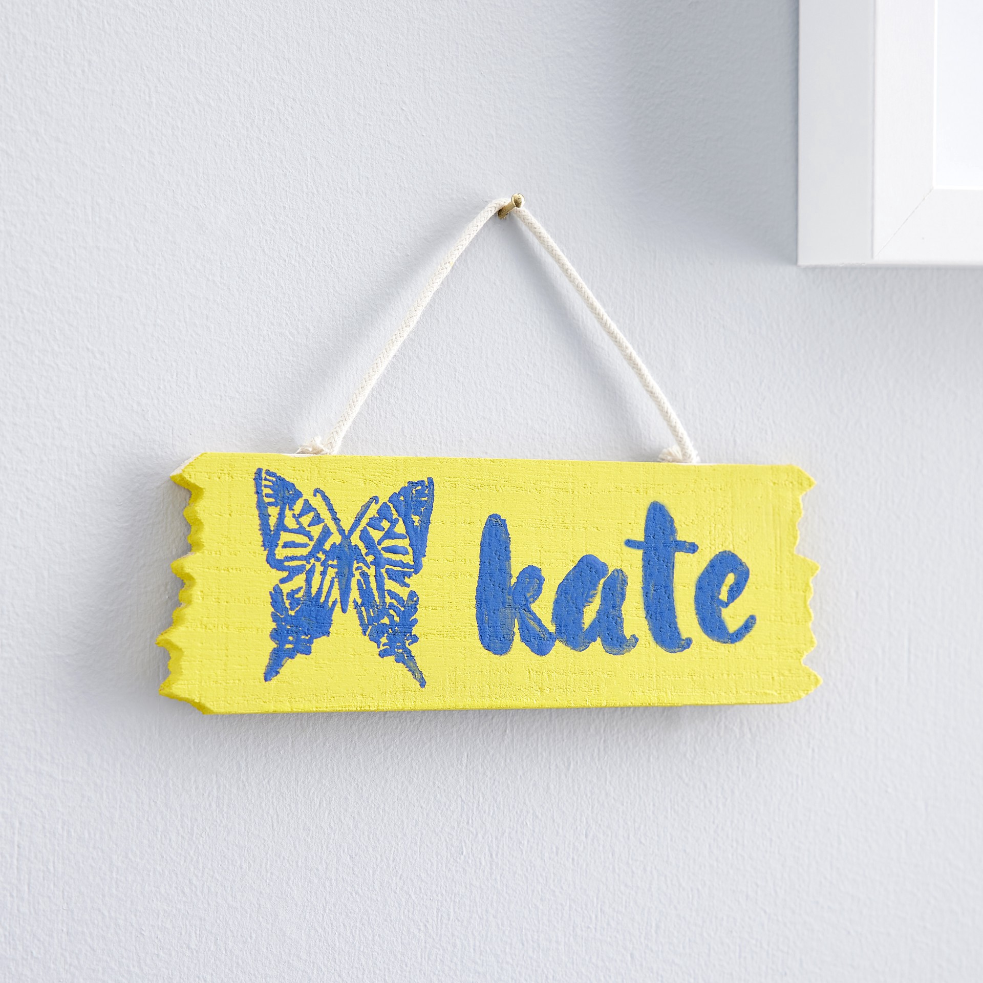 slide 2 of 2, 6" Jagged Edge Wood Plaque By Make Market, 6.25 in x 2.25 in