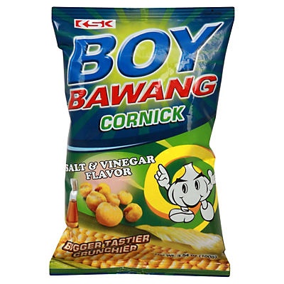 slide 1 of 1, Boy Bawang Cornick Salt & Vinegar Flavor Corn Snack, 3.54 oz