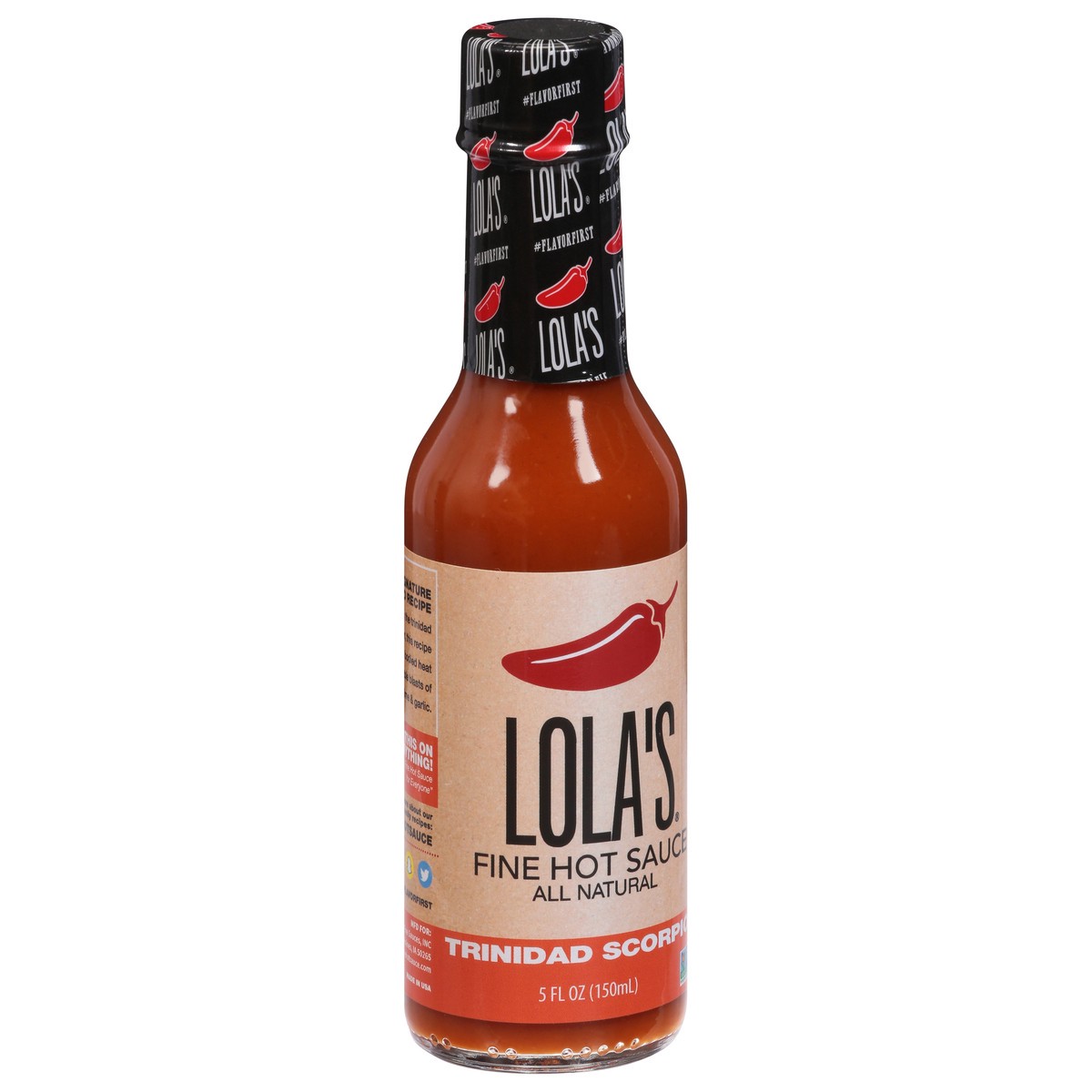 slide 8 of 9, Lola's All Natural Trinidad Scorpion Fine Hot Sauce 5 fl oz, 5 fl oz