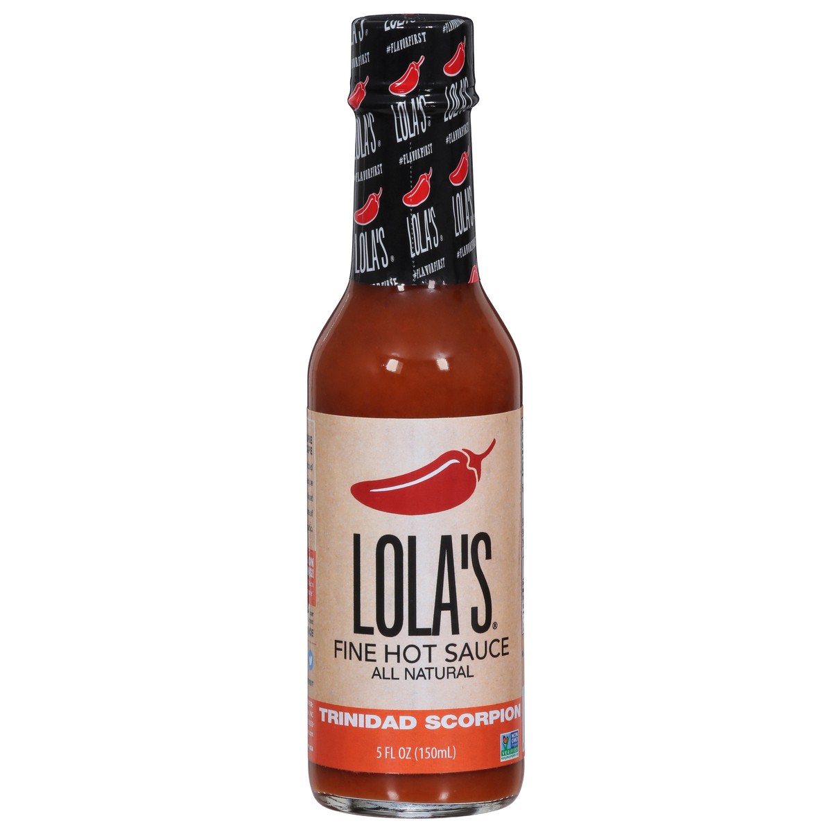 slide 1 of 9, Lola's All Natural Trinidad Scorpion Fine Hot Sauce 5 fl oz, 5 fl oz