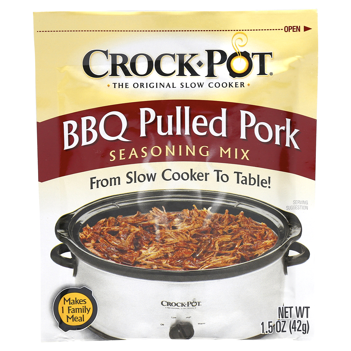 slide 1 of 6, Crock-Pot BBQ Pulled Pork Seasoning Mix, 1.5 oz
