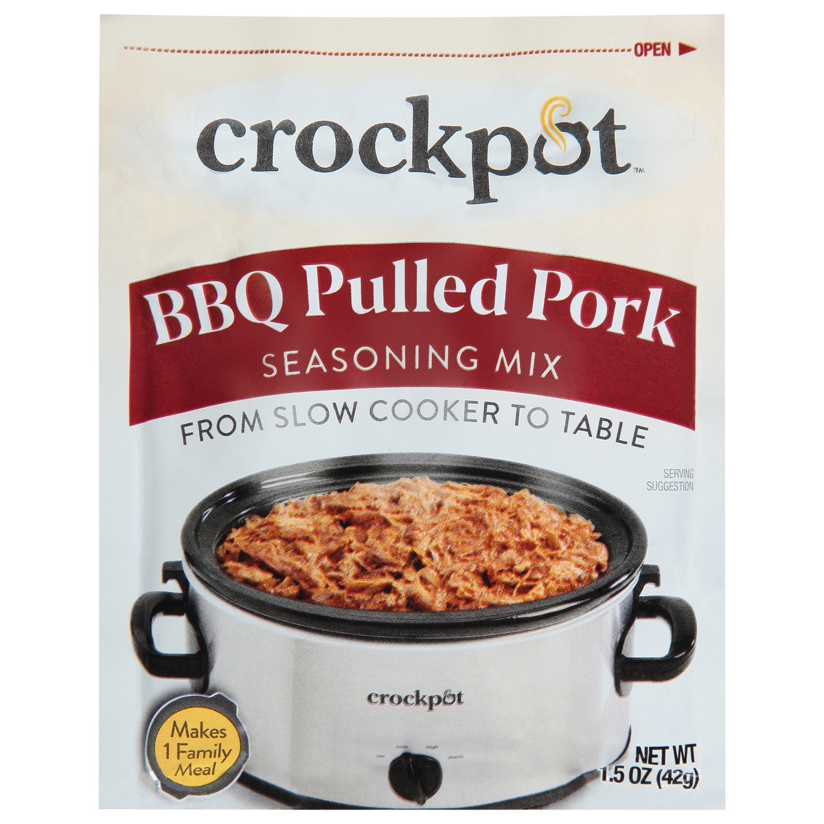 slide 1 of 7, Crock-Pot BBQ Pulled Pork Seasoning Mix, 1.5 oz