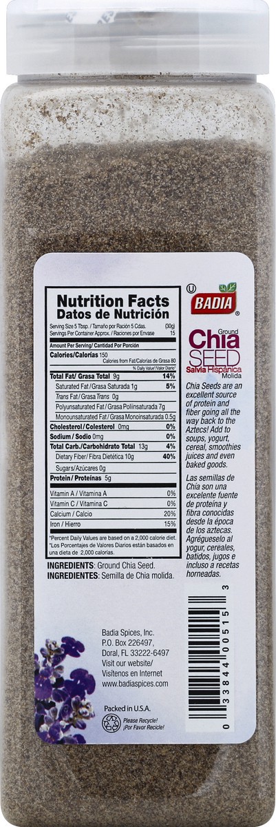 slide 2 of 6, Badia Ground Chia Seed, 16 oz