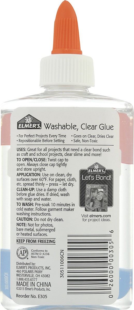 slide 9 of 11, Elmer's Clear School Glue, 5 fl oz