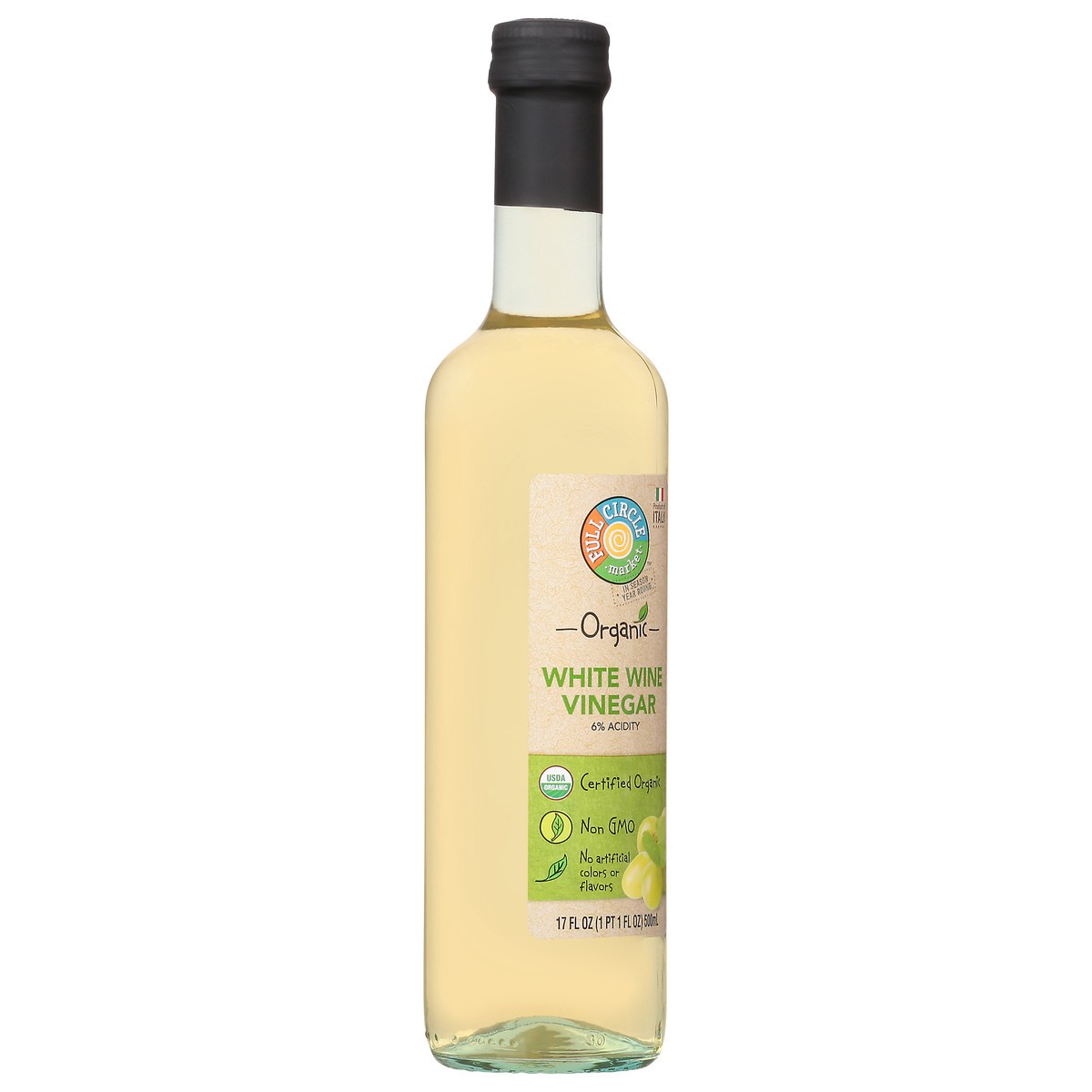 slide 3 of 9, Full Circle Market Organic White Wine Vinegar 17 fl oz, 17 fl oz