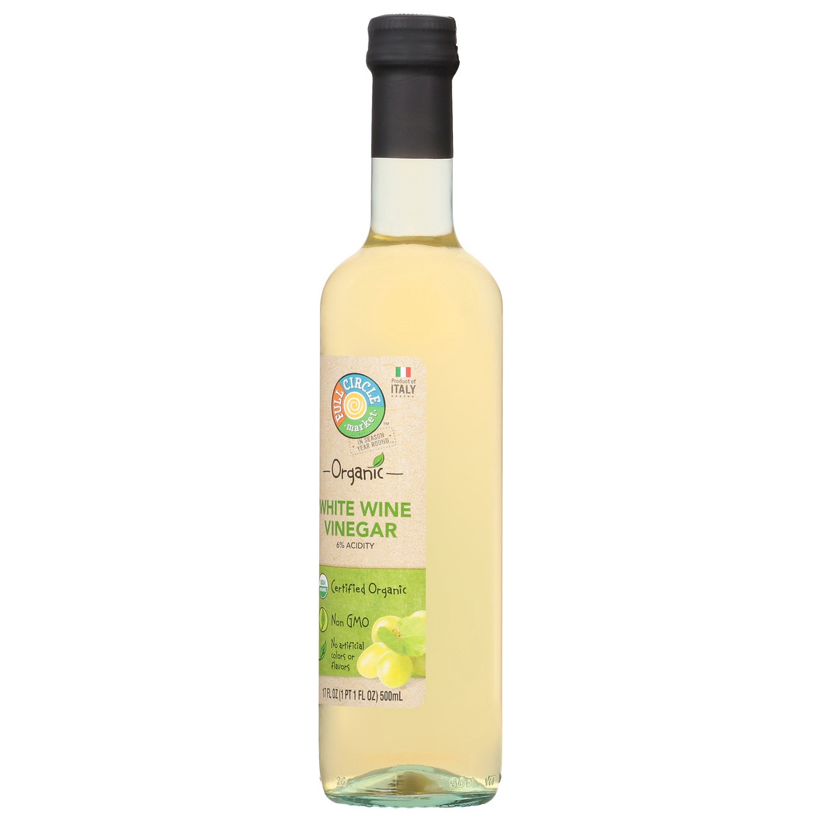 slide 7 of 9, Full Circle Market Organic White Wine Vinegar 17 fl oz, 17 fl oz