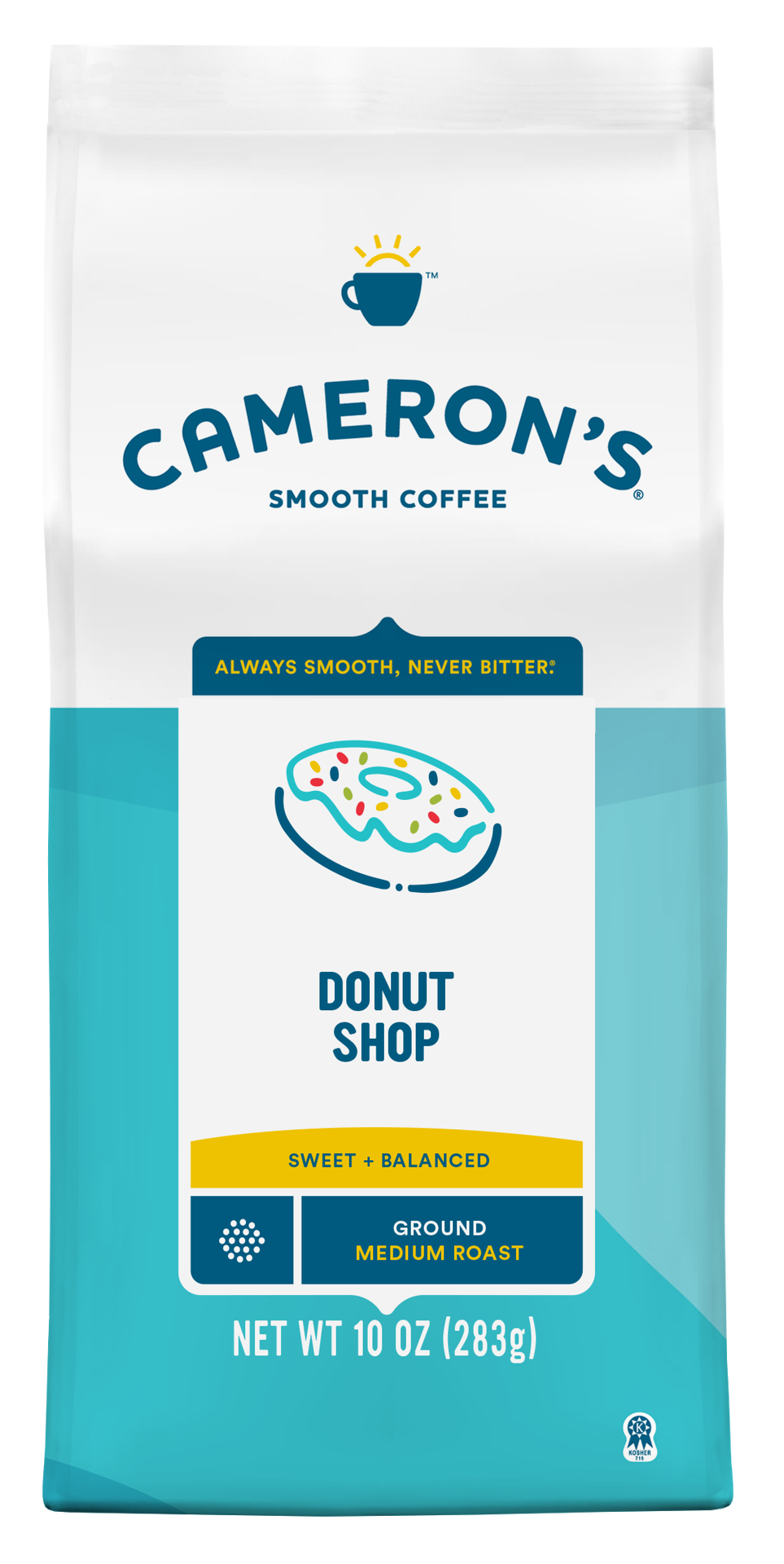 slide 1 of 1, Cameron's Coffee Roasted Ground Coffee Bag, Donut Shop, 10oz, 10 oz