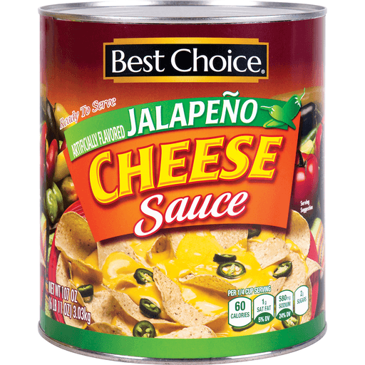 slide 1 of 1, Best Choice Jalapeno Cheese Sauce, 107 oz