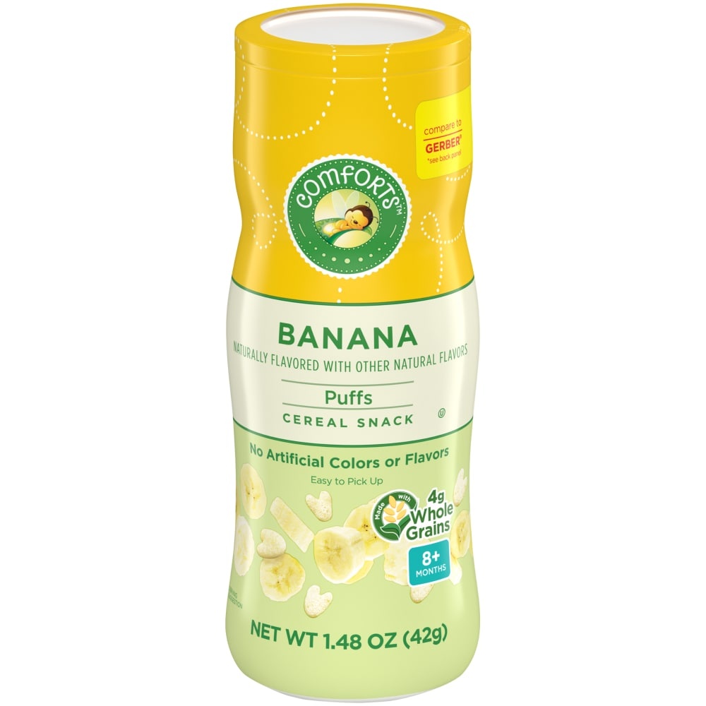 slide 1 of 1, Comforts Banana Puffs Cereal Snack, 1.48 oz