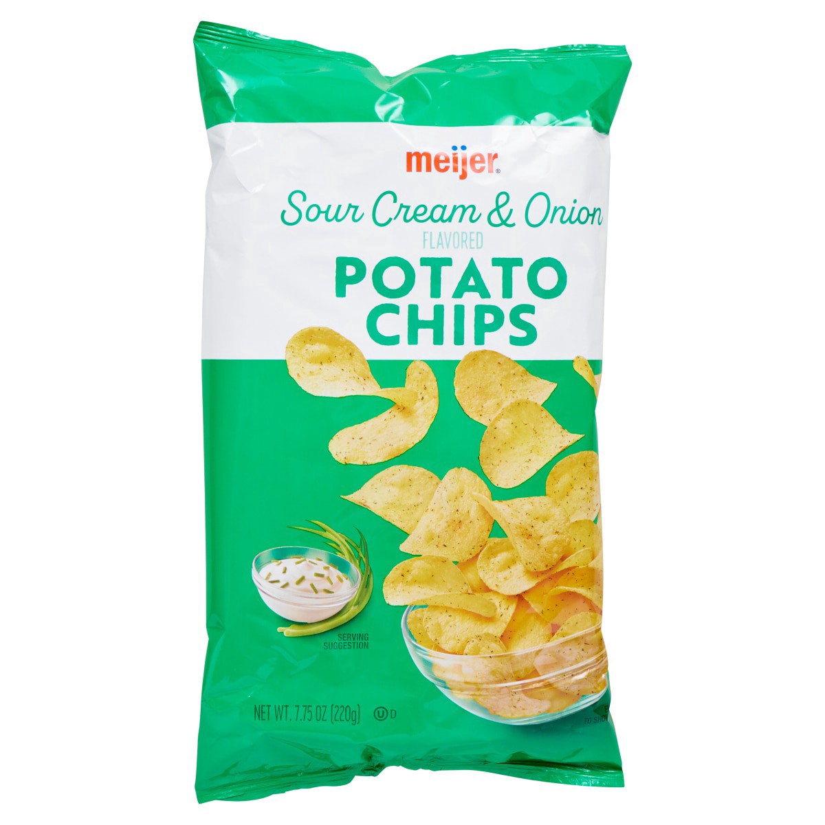 slide 6 of 21, Meijer Sour Cream & Onion Potato Chips, 7.75 oz