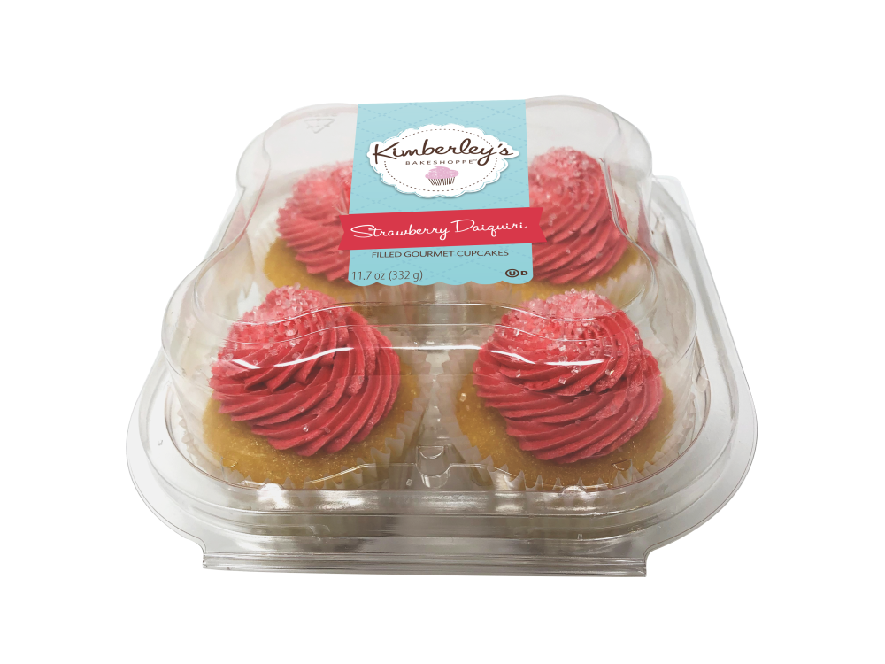 slide 1 of 1, Kimberley's Bakeshoppe Gourmet Cupcakes - Strawberry Daiquiri, 4 ct; 11.7 oz