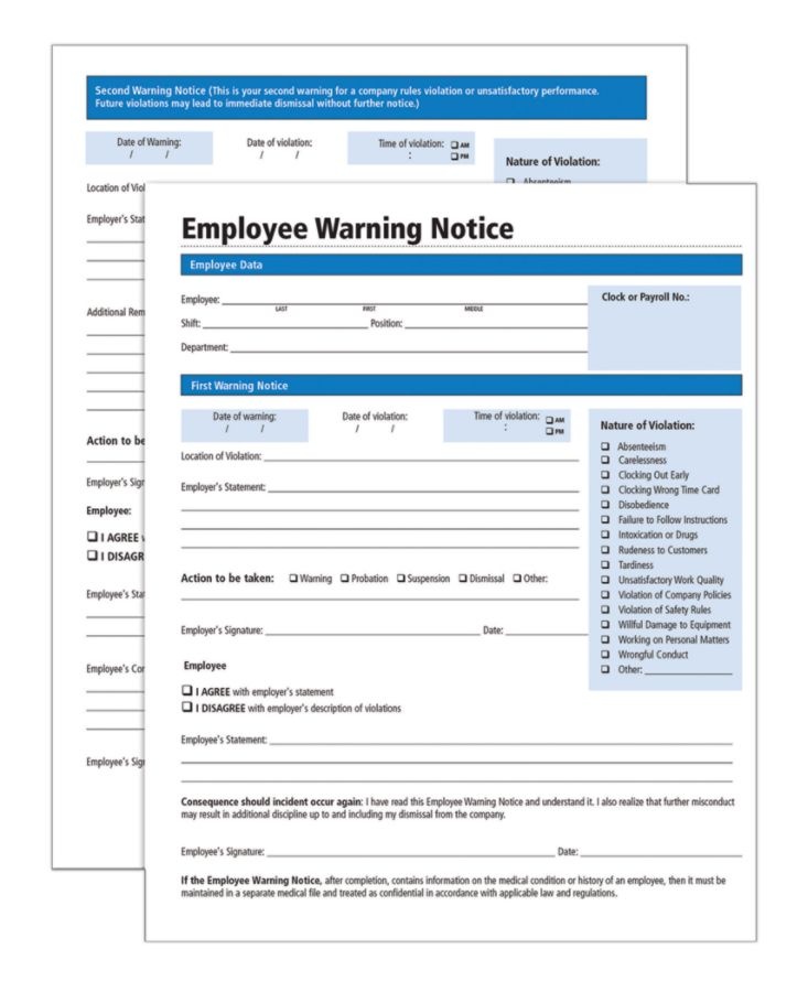 slide 2 of 2, Adams Warning Notice Forms, 1 ct