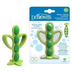 Dr. Brown's Teether + Training Toothbrush - Pea Pod
