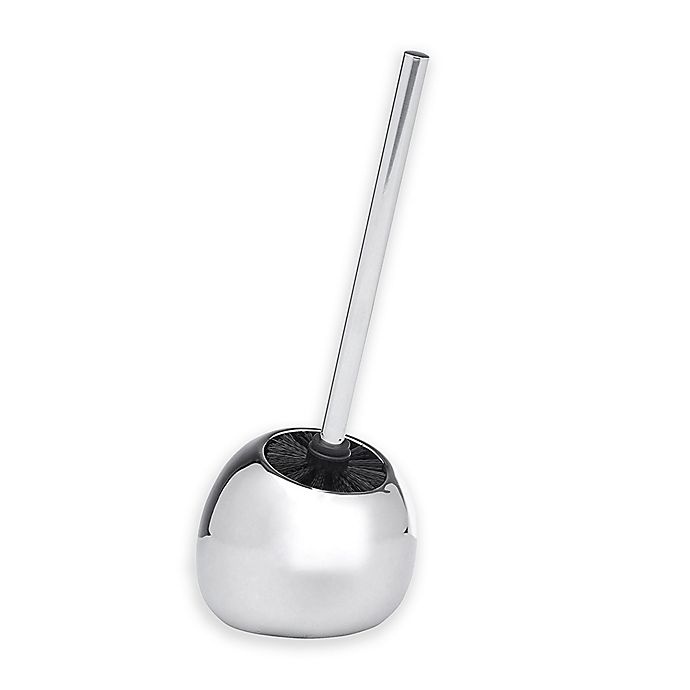 slide 1 of 1, Moda Ceramic Toilet Bowl Brush - Chrome, 1 ct