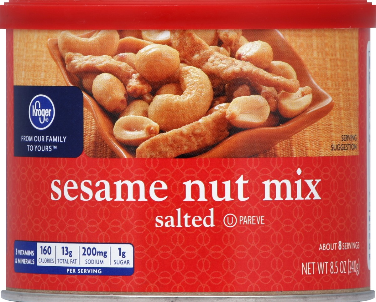 slide 3 of 3, Kroger Salted Sesame Nut Mix, 8.5 oz