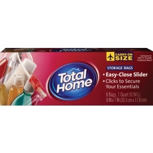 slide 1 of 1, Total Home By CVS CVS Total Home Quart Storage Bags, 8 ct