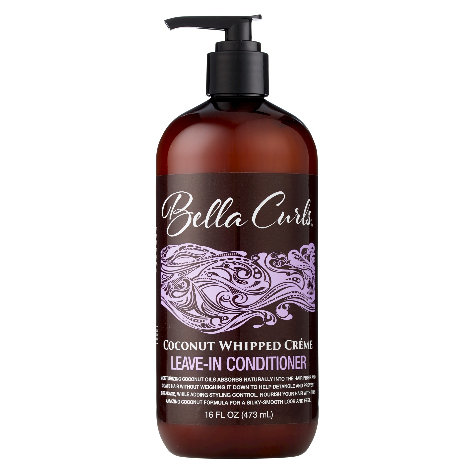 slide 1 of 1, Bella Curls Coconut Whipped Creme Leave-In Conditioner 16 oz, 