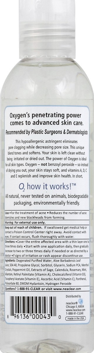 slide 3 of 3, Neaclear Professional Liquid Oxygen Blackhead Astringent Acne Treatment, 6 oz