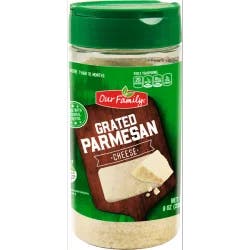 Our Family Grated Parmesan Cheese - 8 oz