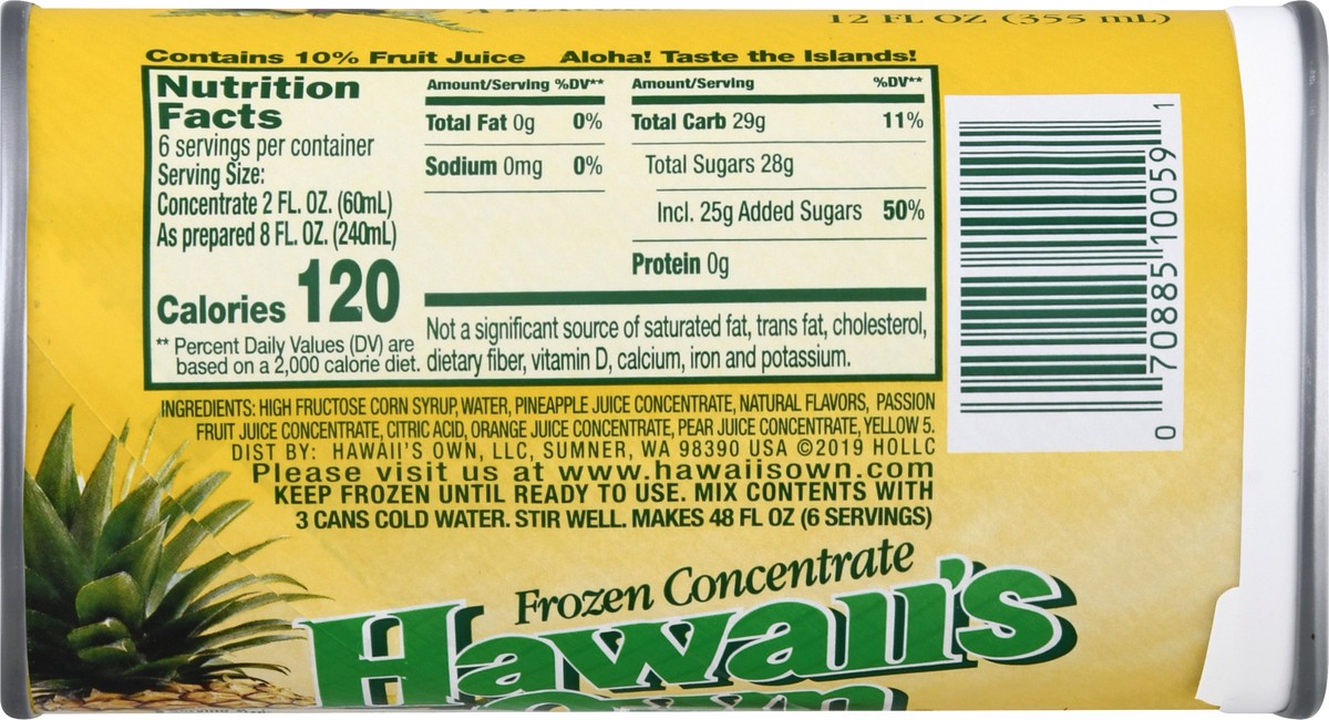 slide 4 of 9, Hawaiian's Own Pineapple Starfruit Juice Beverage 12 oz, 12 fl oz