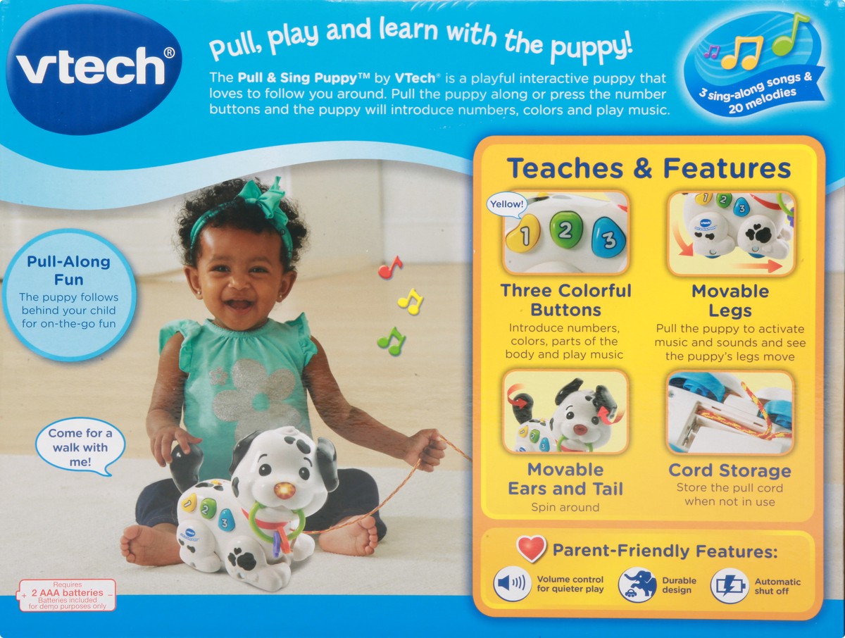 slide 5 of 9, VTech 6-36 Months Pull & Sing Puppy 1 ea, 1 ct