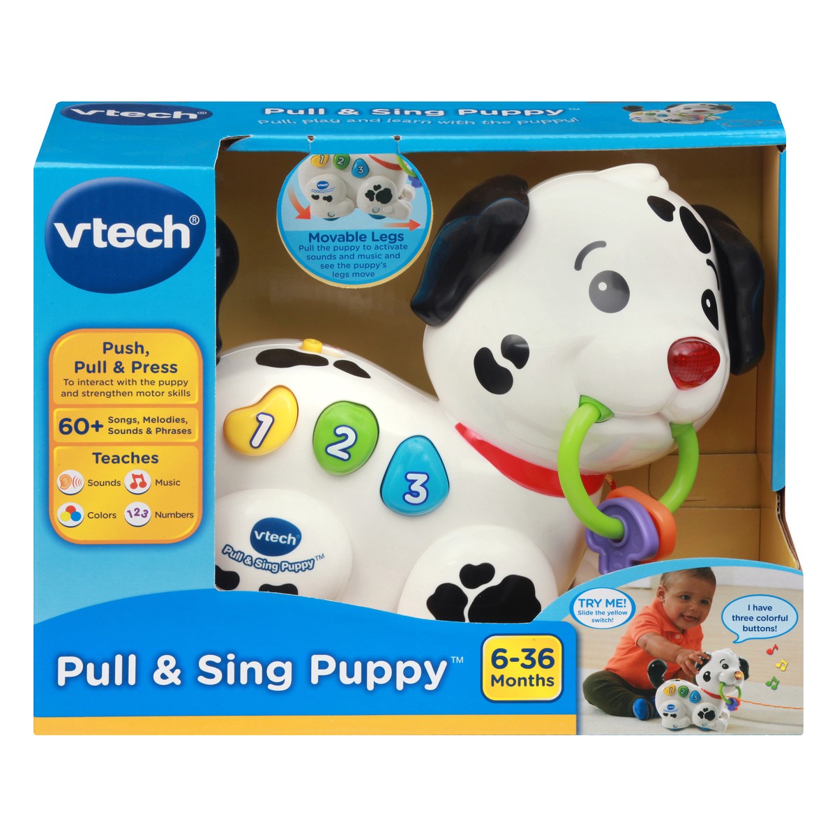 slide 1 of 9, VTech 6-36 Months Pull & Sing Puppy 1 ea, 1 ct