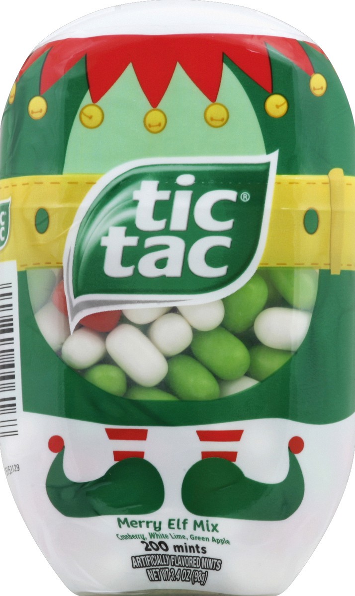 slide 4 of 4, Tic Tac Holiday Merry Elf Mix Bottle Pack, 3.4 oz