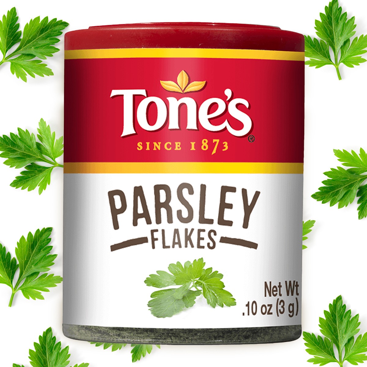 slide 1 of 2, Tone's Parsley Flakes 0.10 oz, 0.1 oz