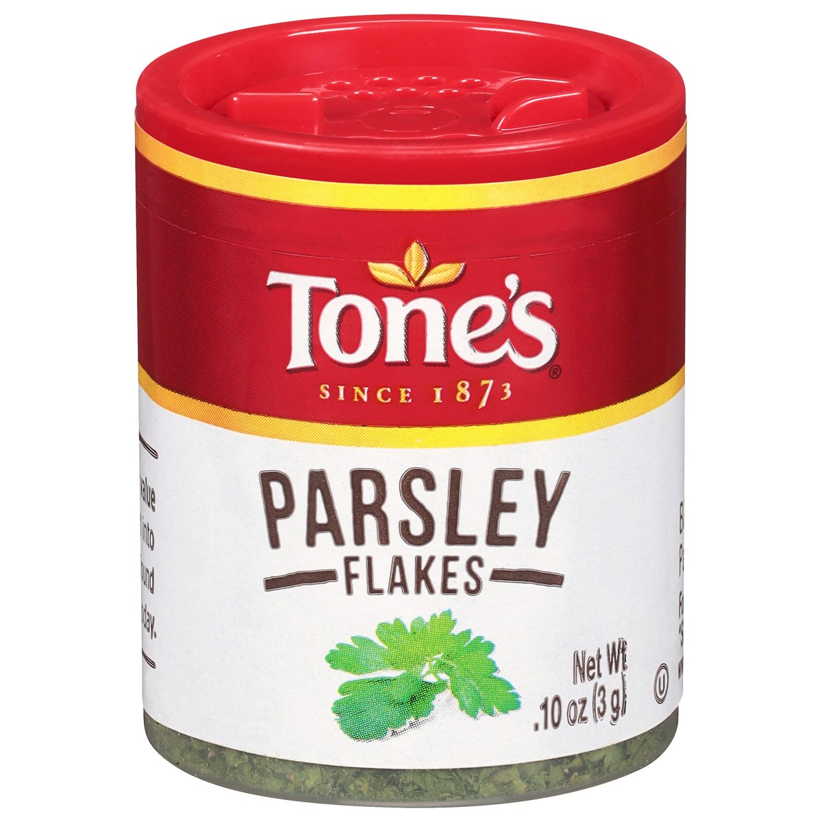 slide 1 of 2, Tone's Parsley Flakes 0.10 oz, 0.1 oz