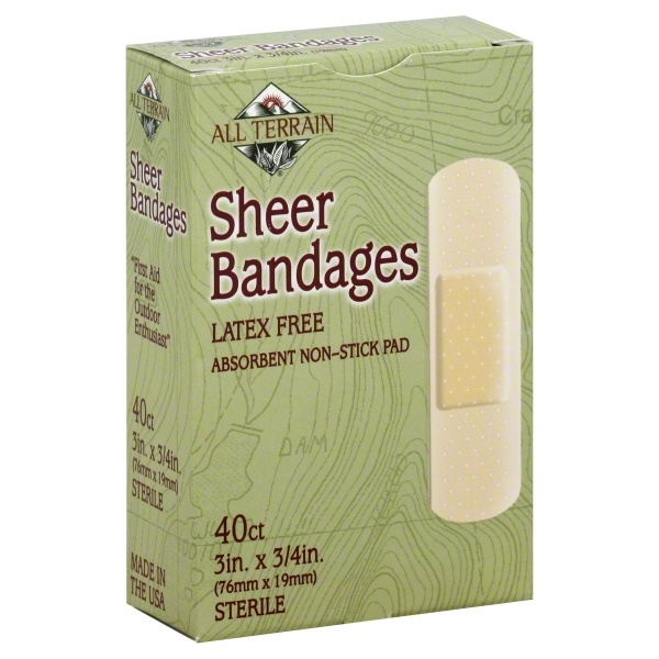slide 1 of 1, All Terrain Sheer Bandages, 40 ct