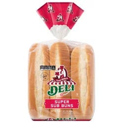 Aunt Millie's Deli Super Sub Buns 6 ea