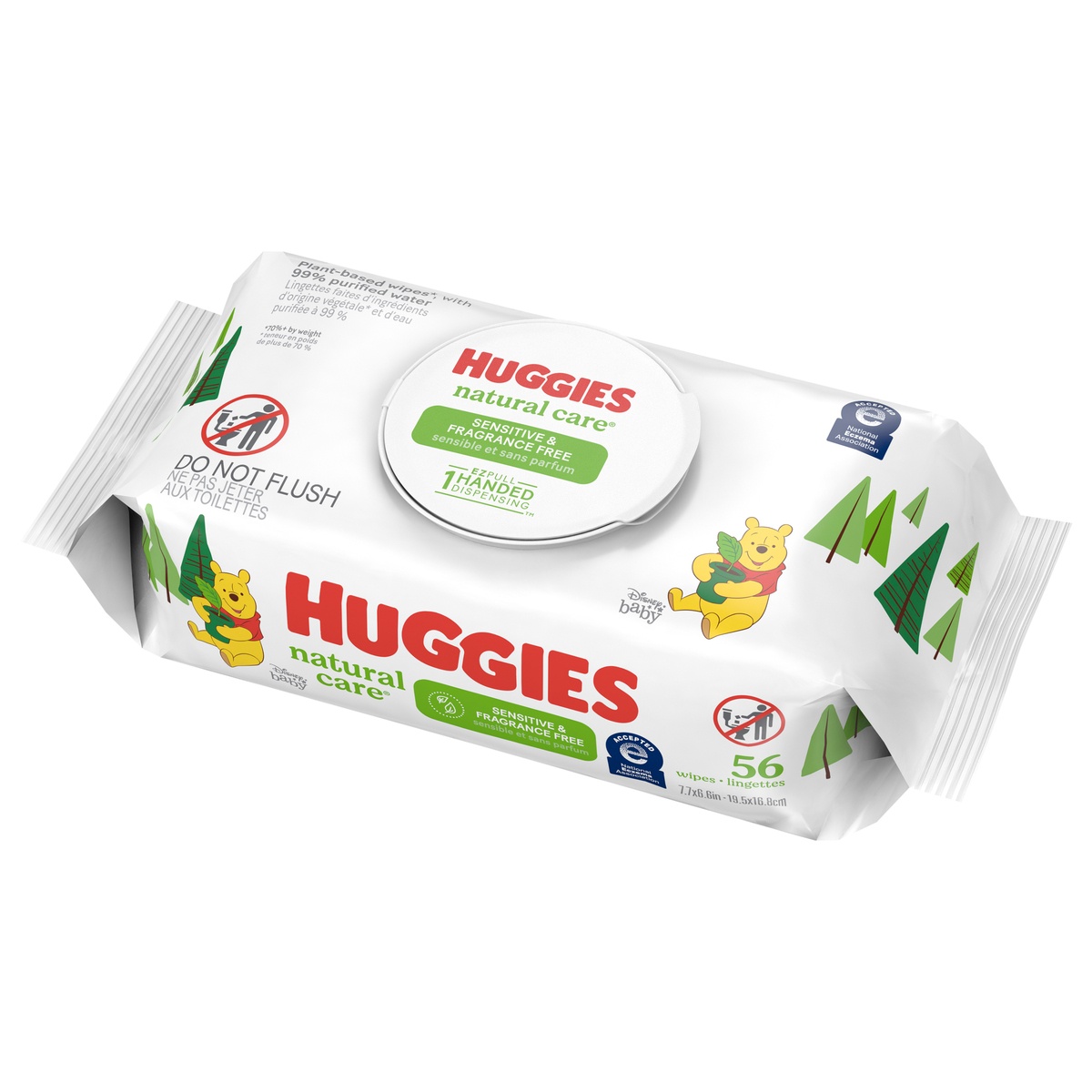 slide 3 of 10, Huggies Natural Care Fragrance Free Baby Wipes, 56 ct