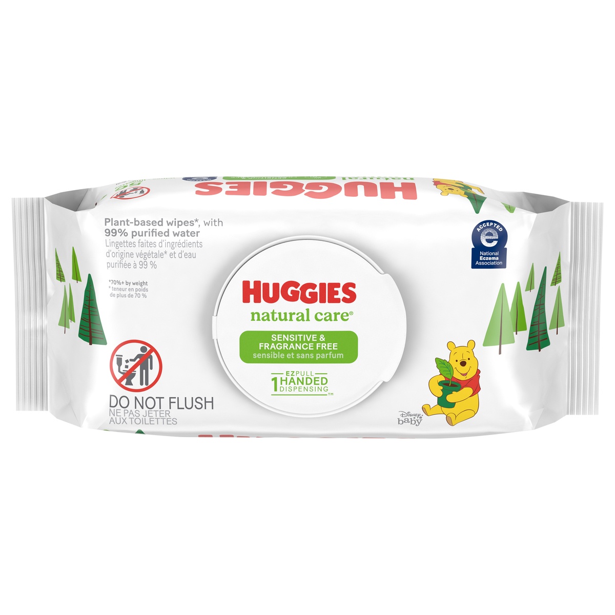 slide 10 of 10, Huggies Natural Care Fragrance Free Baby Wipes, 56 ct