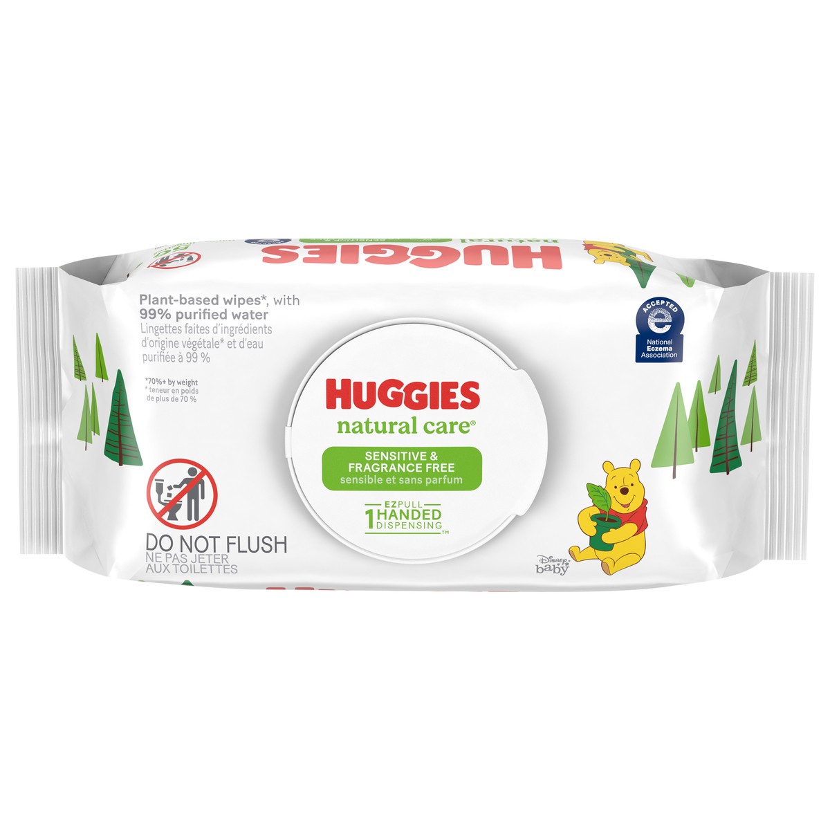 slide 1 of 5, Huggies Natural Care Sensitive Baby Wipes, Unscented, 1 Flip-Top Pack (56 Wipes Total), 56 ct
