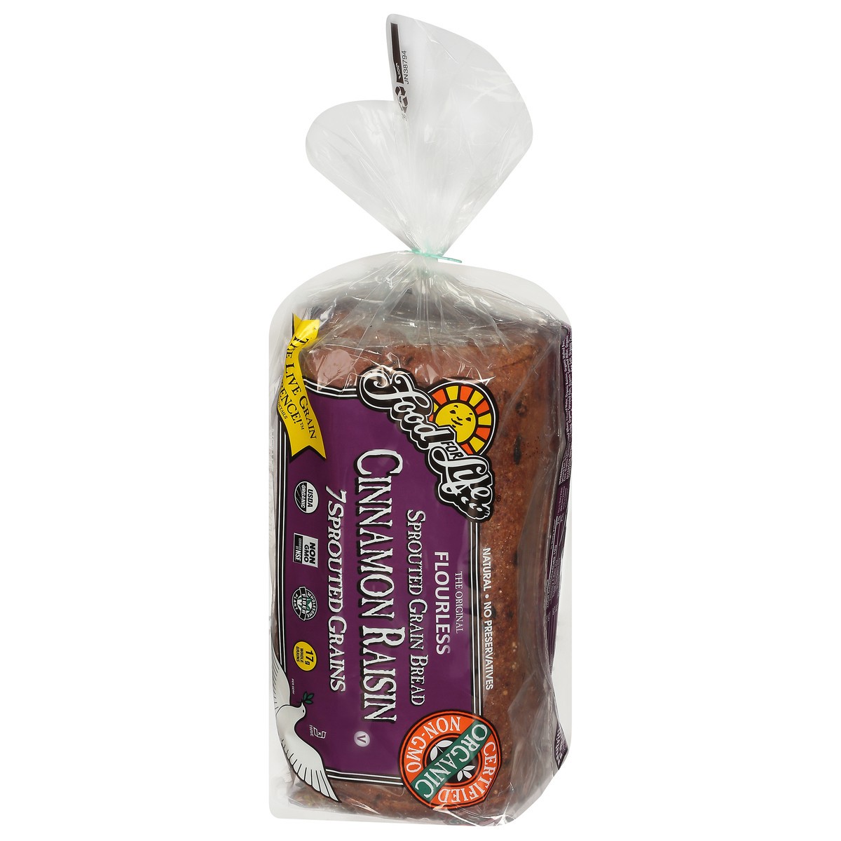 slide 5 of 9, Food For Life Cinnamon Raisin Bread, 24 oz